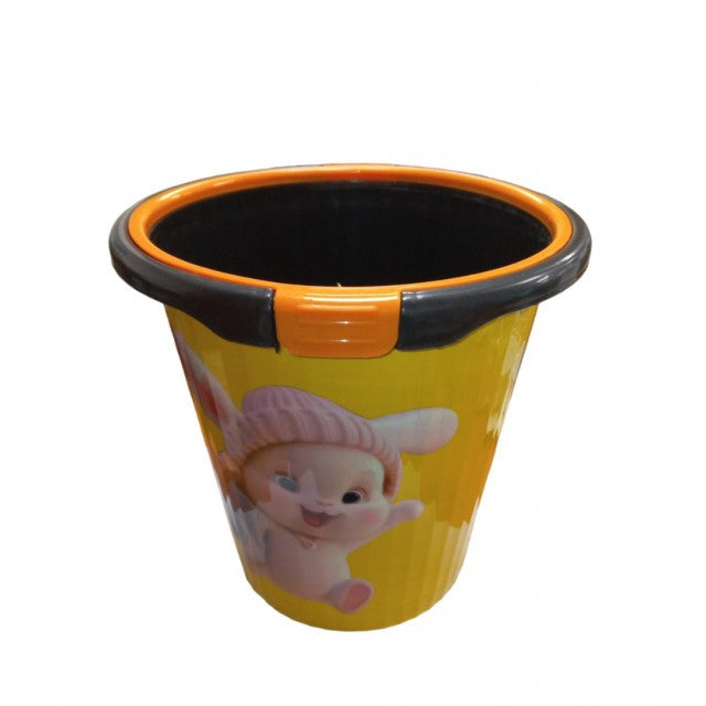 Basurero con diseño y sujeta bolsa