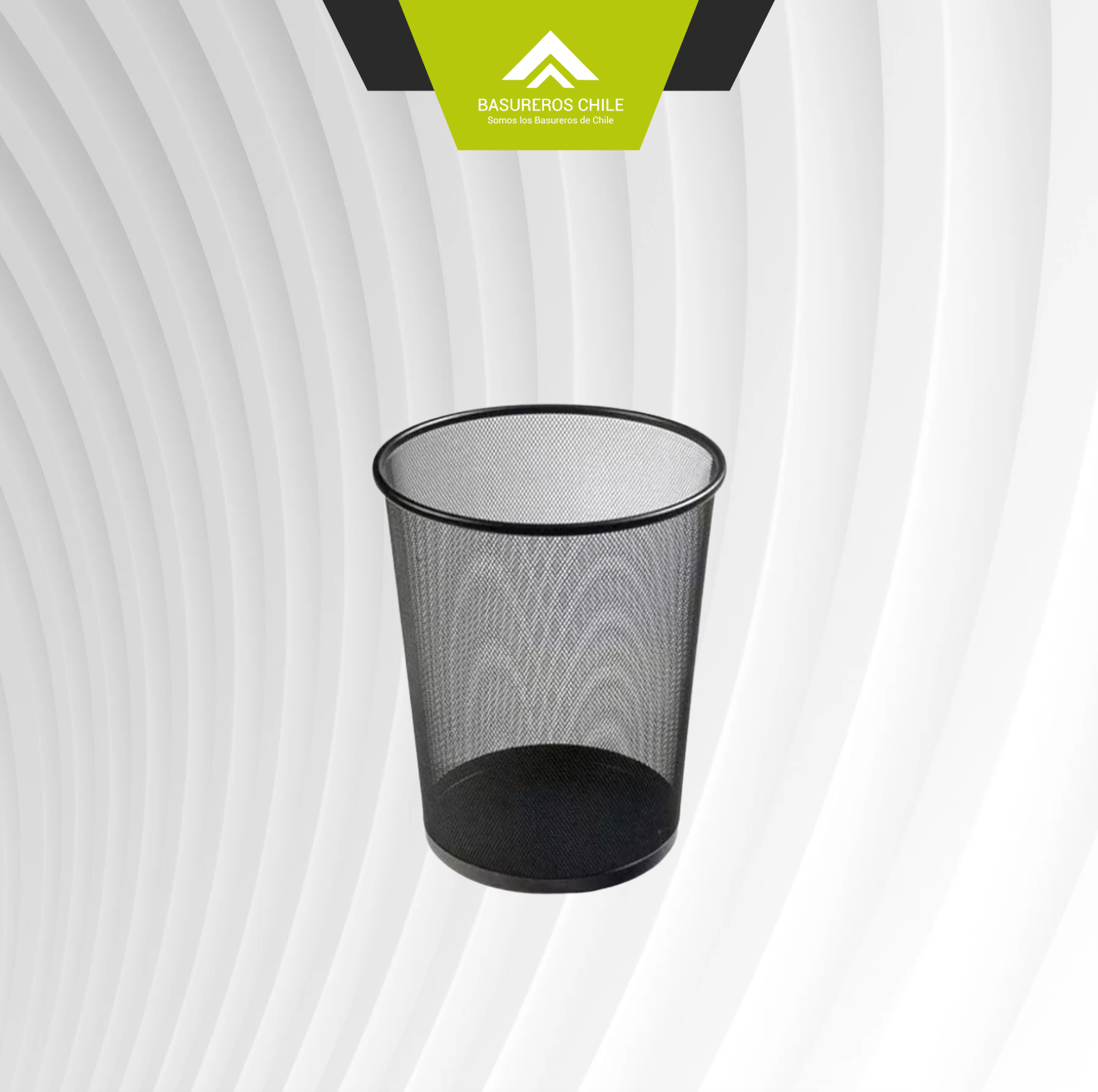 Papelero Rejilla Metal 23x27 cm