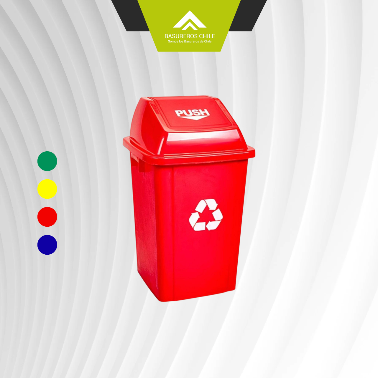 Basurero 60 Litros Tapa Vaivén