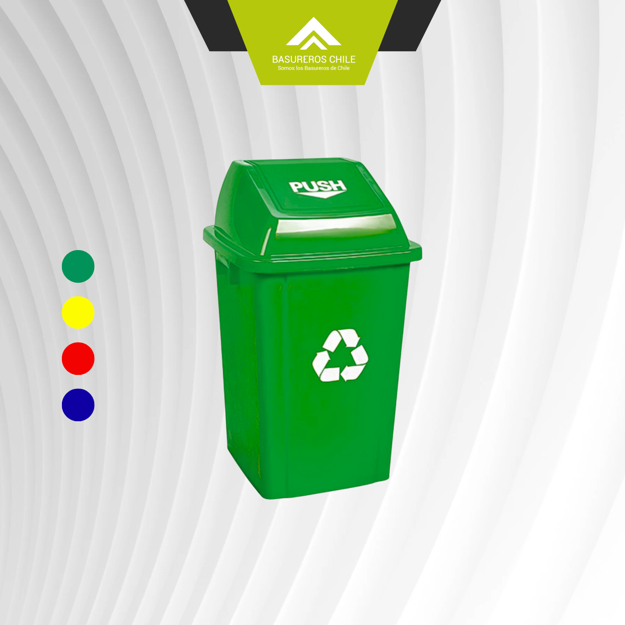 Basurero 60 Litros Tapa Vaivén