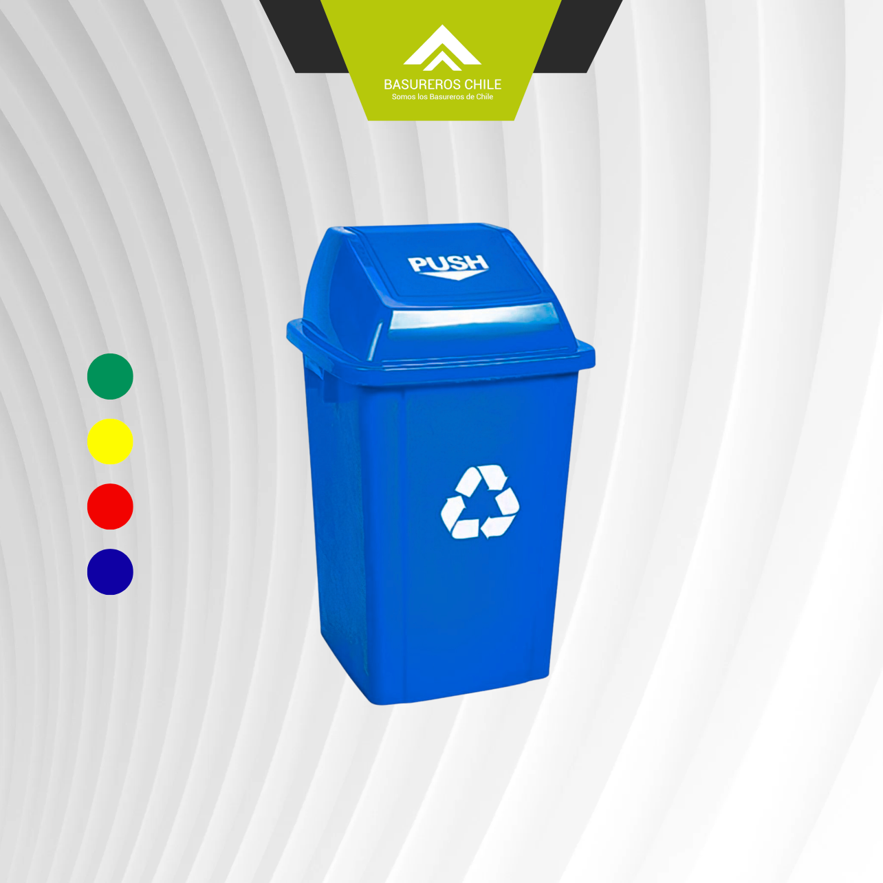 Basurero 60 Litros Tapa Vaivén