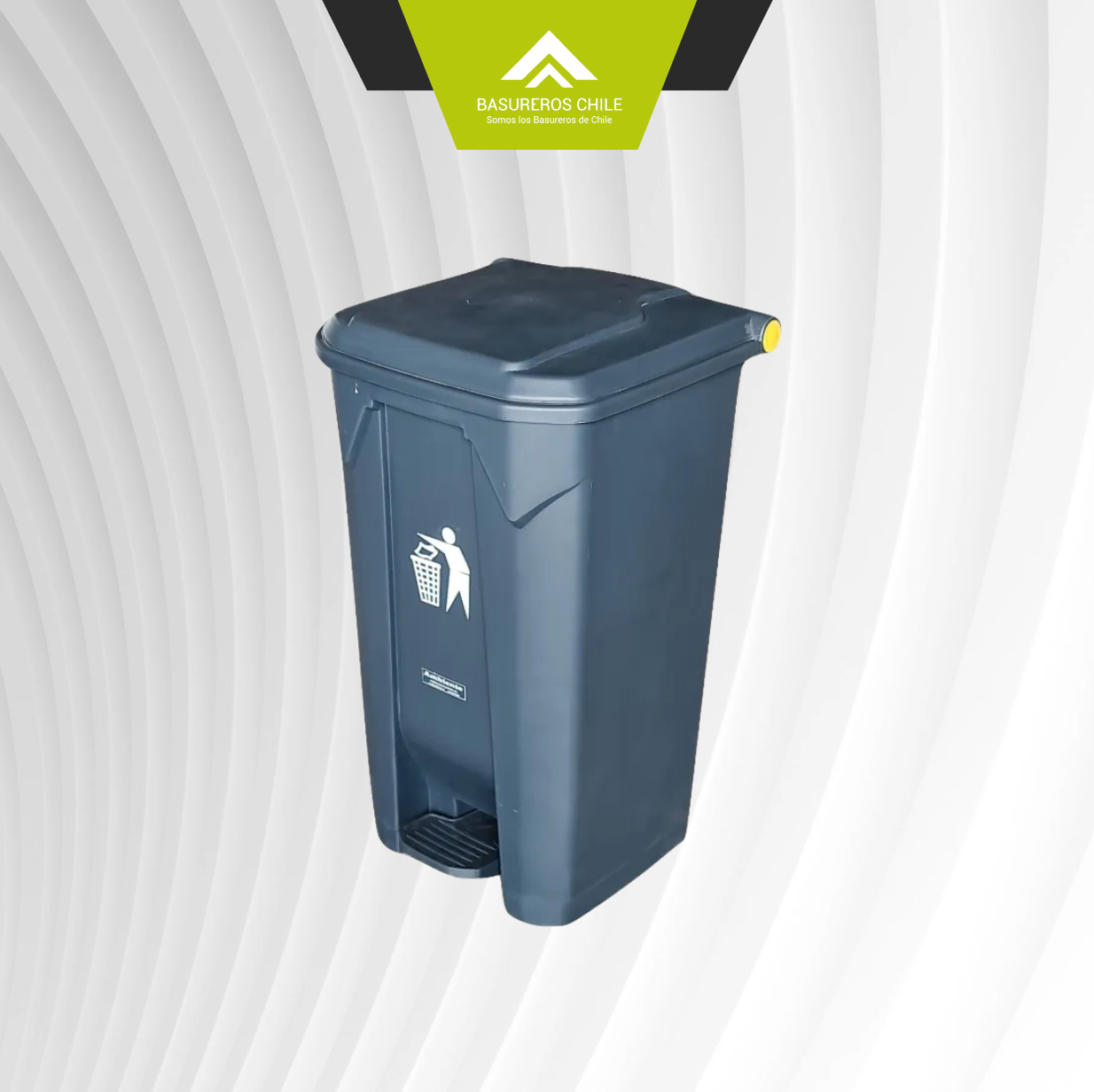 Basurero 80 Litros Pedal